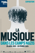 Affiche de l'exposition La musique dans les camps nazis au Mémorial de la Shoah