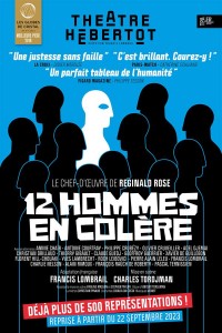 Affiche 12 hommes en colère - Théâtre Hébertot