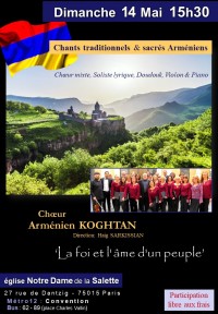 Le Chœur arménien Koghtan en concert