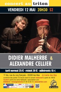 Didier Malherbe et Alexandre Cellier au Triton