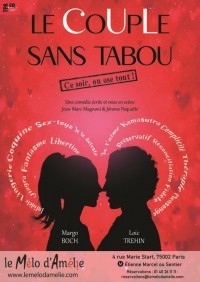 Affiche Le couple sans tabou - Théâtre Mélo d'Amélie