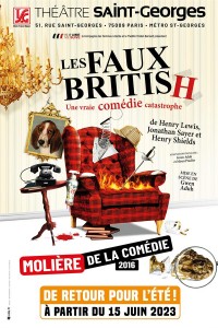 Affiche Les Faux British - Théâtre Saint-Georges