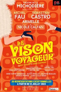 Affiche Le vison voyageur - Théâtre de la Michodière