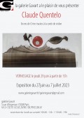 "Encres de Chine tracées à la corde de violon & bronzes" Expsoition de Claude QUENTELO à la Galerie Gavart
