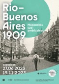 Affiche de l'exposition Rio – Buenos Aires 1909. Modernités sud-américaines au Musée Albert Kahn