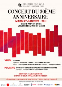 Les Orchestre et Chœur des universités de Paris en concert