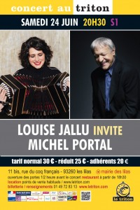 Louise Jallu et Michel Portal au Triton