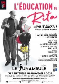 Affiche L'Éducation de Rita - Le Funambule Montmartre
