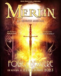 Affiche Merlin, la légende musicale - Les Folies Bergère
