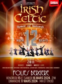 Affiche Irish Celtic - Spirit of Ireland - Les Folies Bergère