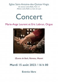Marie-Ange Leurent et Éric Lebrun en concert
