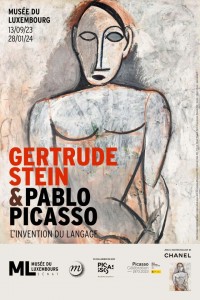 Affiche de l'exposition Gertrude Stein et Pablo Picasso au Musée du Luxembourg