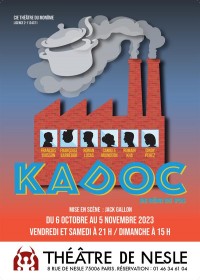 Affiche Kadoc - Théâtre de Nesle