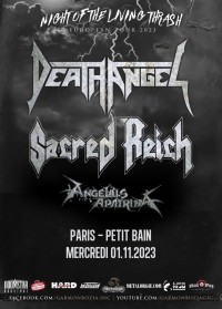 Death Angel, Sacred Reich et Angelus Apatrida en concert