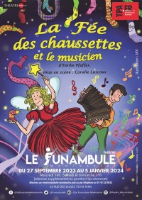 Affiche La Fée des chaussettes et le musicien - Le Funambule Montmartre