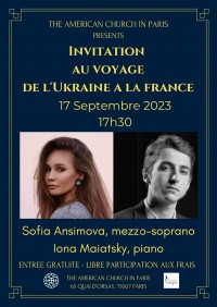 Sofia Anisimova et Ionah Maiatsky en concert
