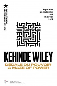 Affiche exposition "Kehinde Wiley, Dédale du pouvoir"