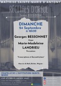 Georges Bessonnet et Marie-Madeleine Landrieu en concert