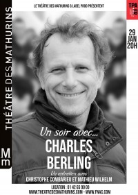Affiche Un soir avec... Charles Berling - Théâtre des Mathurins