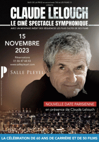Ciné-concert Claude Lelouch - Affiche