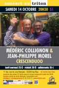 Médéric Collignon et Jean-Philippe Morel au Triton