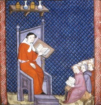 Les étudiants en médecine. XVe s.
Paris, BnF, ms Français 216 folio 43