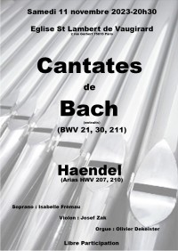 Bach : cantates - Affiche