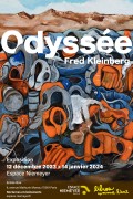 Affiche de l'exposition Odyssée de Fred Kleinberg à l'Espace Niemeyer