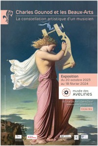 Affiche de l'exposition "Charles Gounod et les Beaux-Arts" au Musée des Avelines