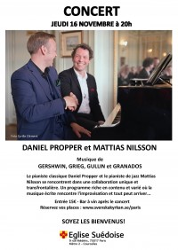 Daniel Propper et Mattias Nilsson en concert