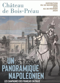 Affiche de l'exposition "Un panoramique napoléonien" au musée national des châteaux de Malmaison & Bois-Préau