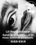 Affiche exposition "Lili Reynaud-Dewar : Salut, je m'appelle Lili et nous sommes plusieurs" au Palais de Tokyo