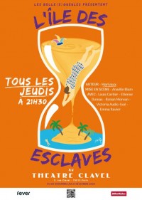Affiche L'Île des esclaves - Théâtre Clavel