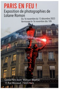 Affiche "Paris en feu !" Lotane Romon