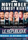 Affiche Movember Comedy Night - Théâtre Le République
