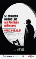 Affiche exposition "50 ans dans l’œil de Libé" aux Archives nationales