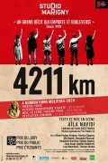 Affiche 4211 km - Théâtre Marigny