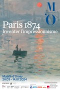 Affiche de l'exposition Paris 1874, Inventer l'impressionnisme - Musée d'Orsay