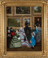 Camille Cabaillot
-
Lassalle,
Le Salon de 1874,
Huile sur toile,
100 x 
81,5 cm,
Paris, musée d’Orsay
