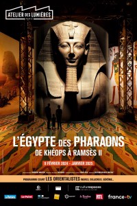 Affiche de l'exposition L'Égypte des pharaons, De Khéops à Ramsès II