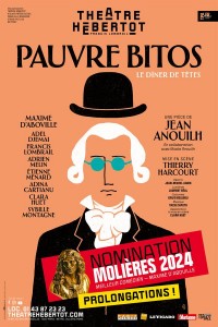 Affiche Pauvre Bitos - Le Dîner de têtes - Théâtre Hébertot