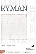 Affiche "Robert Ryman, Le regard en acte" Musée de l'Orangerie