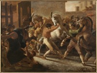 La Course de chevaux libres sur le Corso à Rome (la ripresa), 1817 - Lille, Palais des Beaux-Arts Photo 