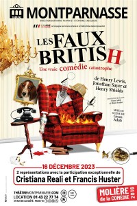Affiche Les Faux British - Théâtre Montparnasse
