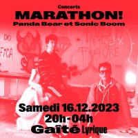 Affiche concert Panda Bear et Sonic Boom à Marathon !