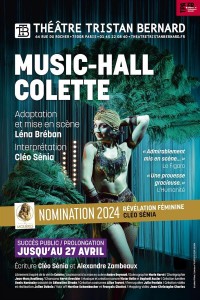 Affiche Music-Hall Colette - Théâtre Tristan-Bernard