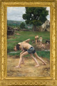 Emile Friant (1863-1932),
La Lutte,
1899,
Huile sur toile,
193,5 x 115,5 cm, 
Montpellier, musée Fabre




