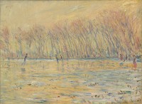 Claude Monet (1840-1926),
Les Patineurs à Giverny,
1899,
Huile sur toile,
60 x 80 cm,
Postdam, collection Hasso Plattner

