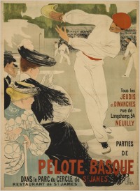 Clémentine-Hélène Dufau (1869-1937),
Partie de pelote basque,
1903,
Impression sur papier,
161 x 110 cm,
Paris, Bibliothèque historique de la Ville de Paris, 1-AFF-002456
