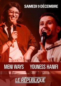 Affiche Meni Ways et Youness Hanifi - Théâtre Le République